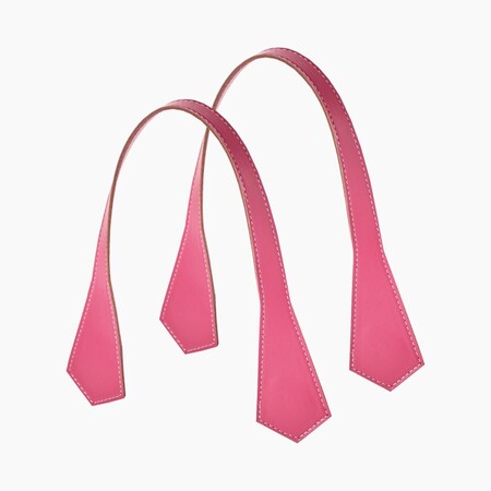 O bag short handles pointed | nappa easy | fuchsia