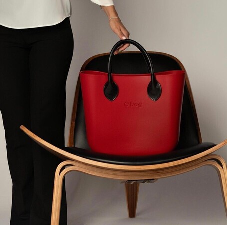 O bag mini scarlet red & black | SALE