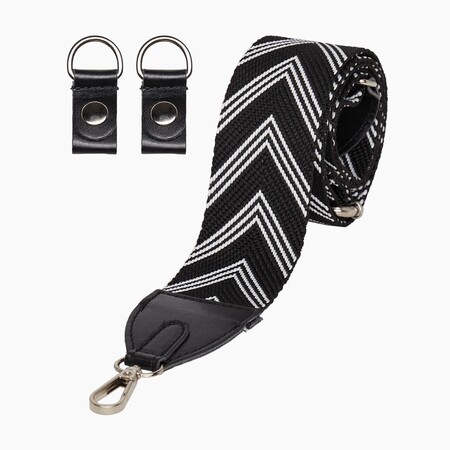 O bag shoulder strap 80/120 | arrow design | black & white