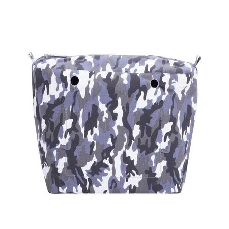  O bag classic innerbag zip-up | canvas | grey camouflage