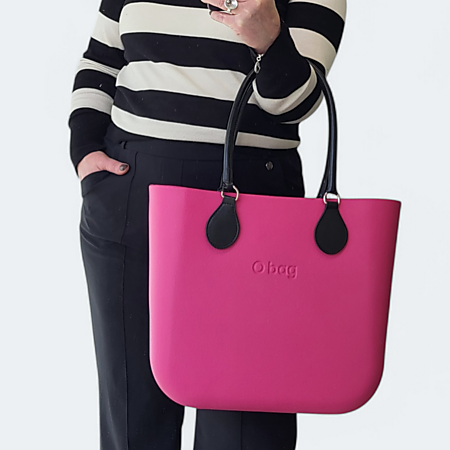 O bag classic fuchsia & black | SALE