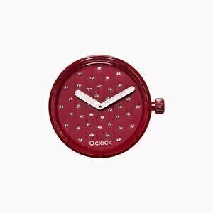 O clock dial crystal ruby | Uitverkoop