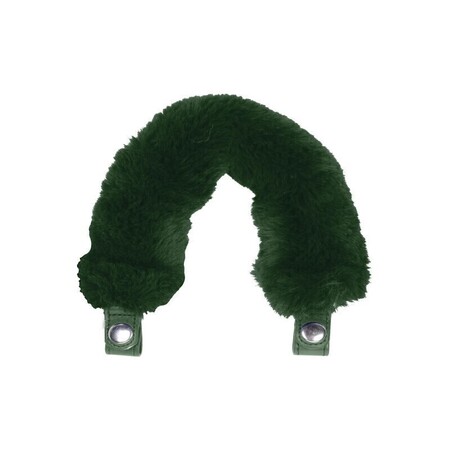 O bag pocket short handle | faux lapin rex fur |green forest | SALE