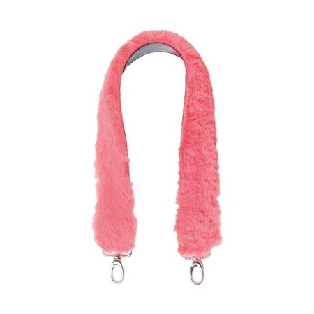 O bag shoulder strap 80 cm | faux lapin rex fur | amaranth | SALE