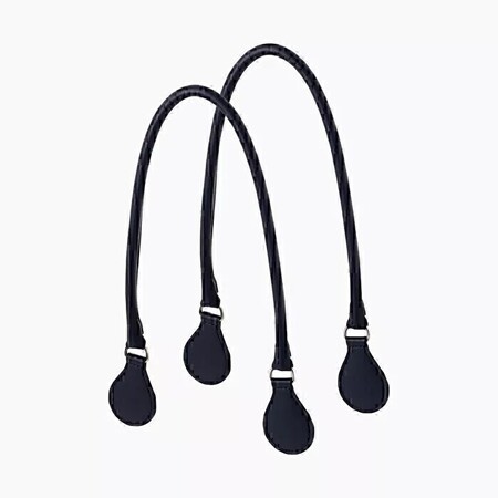 O bag long handles tubular | navy blue