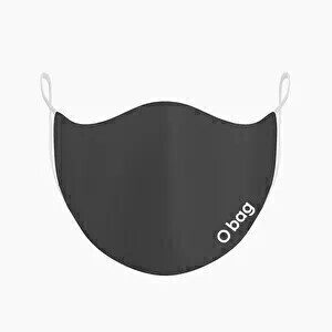 O breath face mask | with logo| anthracite | Uitverkoop